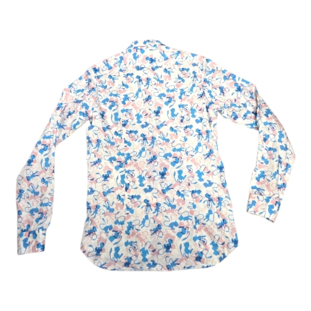 POKEMON Original Stitch hidden Mew blue and pink long sleeve button up shirt S - Picture 3 of 9
